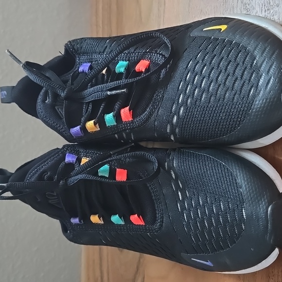 Nike Air Max 270 Black Sneakers with Multicolor Accents - Picture 13 of 13